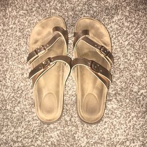 Maurices Rose Gold Sandals